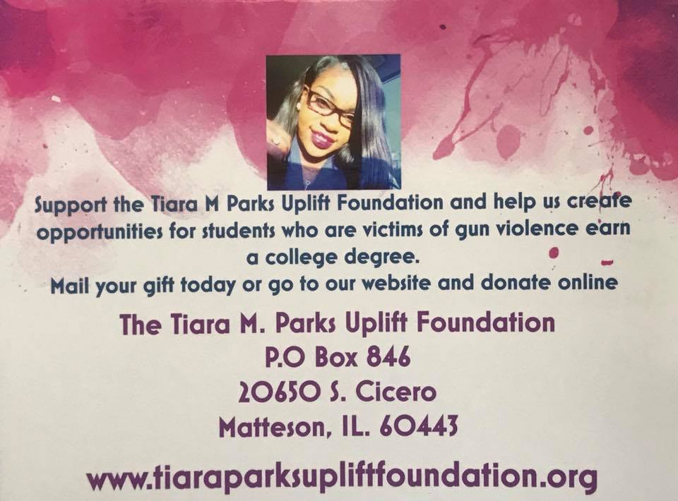 The Tiara M. Parks Uplift Foundation scholarship program graphic